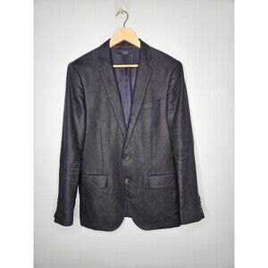 J CREW Ludlow Irish Linen Blazer Jacket 38R Sport Coat Navy Blue Lined Classic